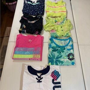 Justice tropical Floral Kids' Top lot girls size 10